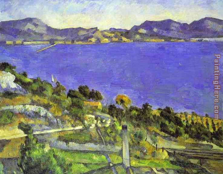 L'Estaque painting - Paul Cezanne L'Estaque art painting